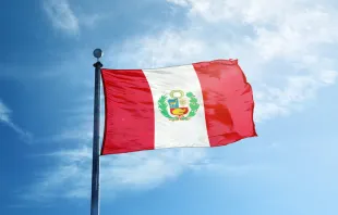 The flag of Peru. Credit: Creative Photo Corner/Shutterstock. null